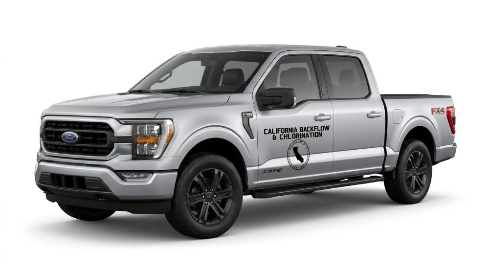 California Backflow & Chlorination service truck